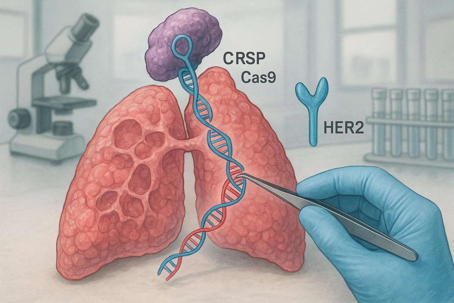 Top 5 Breakthroughs: Lung Cancer CRISPR HER2 Gene Therapy