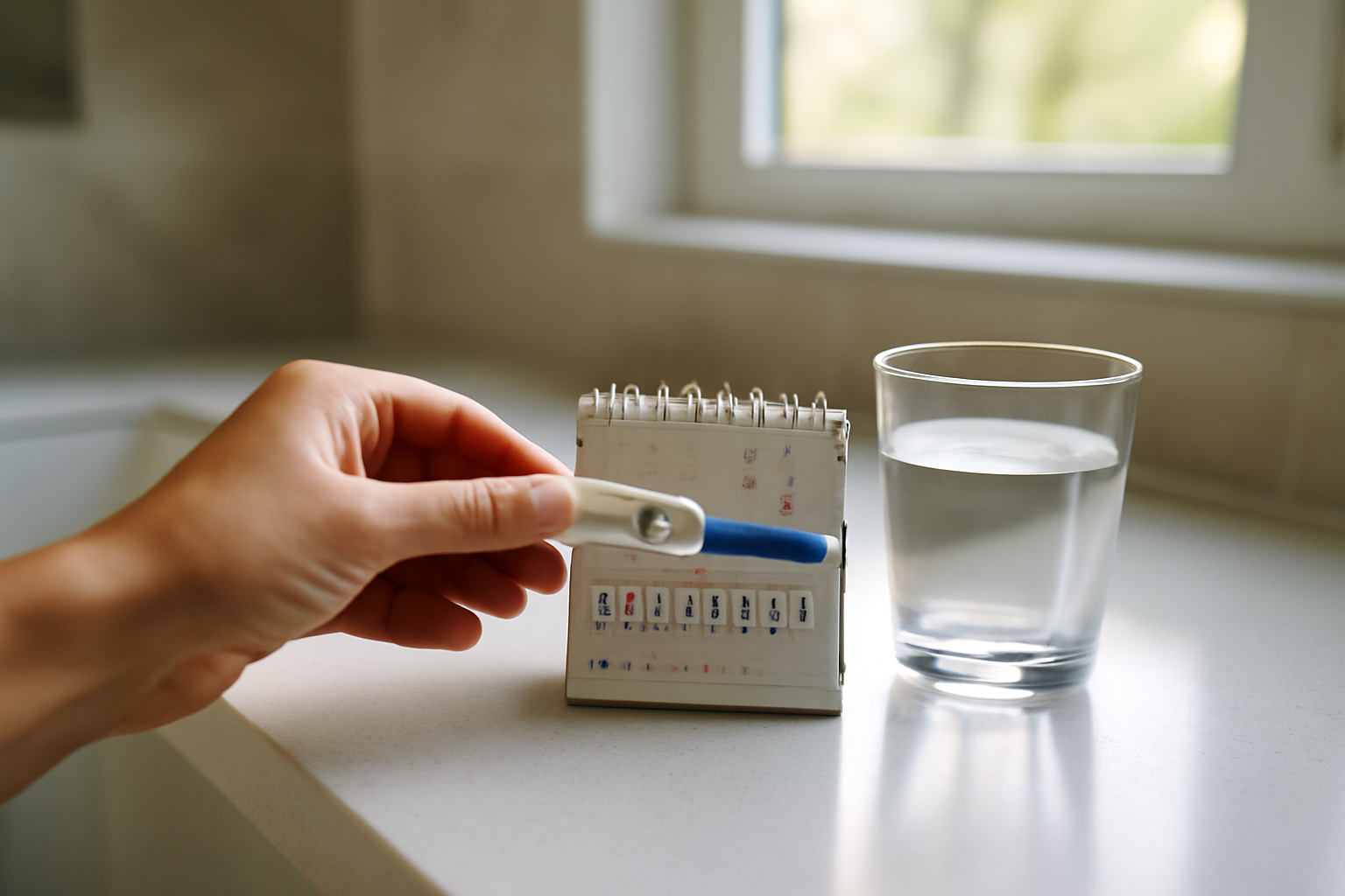 could i be pregnant if i got my period but it was light test and light spotting tracking photo