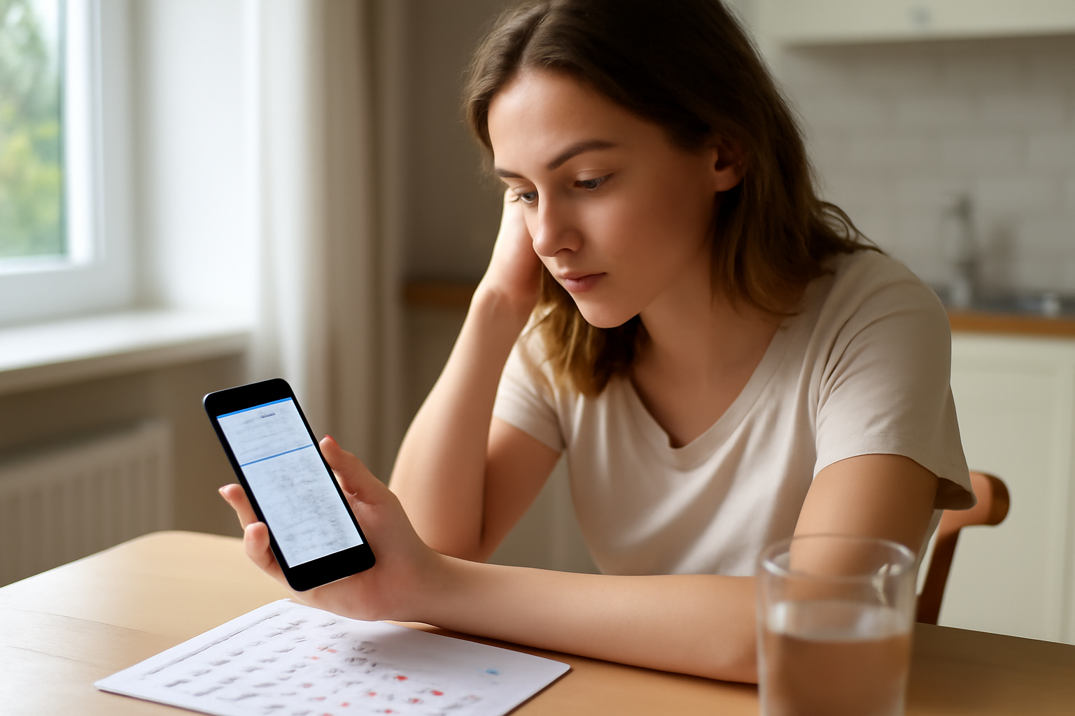 can stress cause your period to come early—person checking a calendar and period tracking app at home