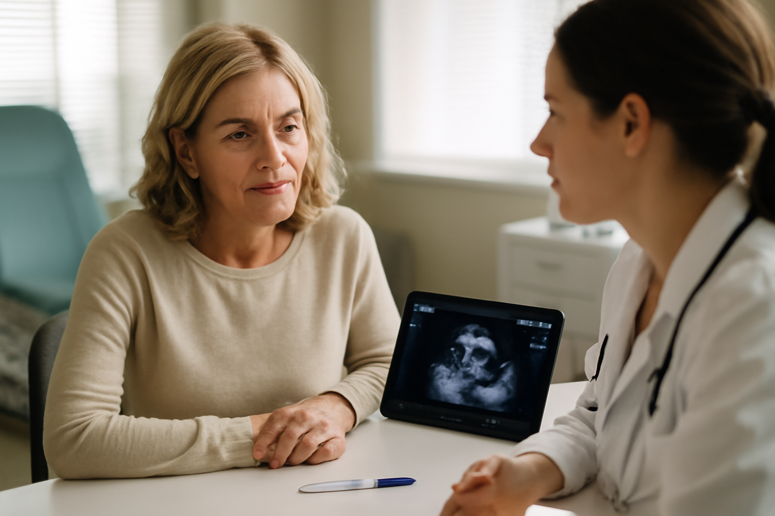 can a woman become pregnant after menopause medical consultation with ultrasound and pregnancy test