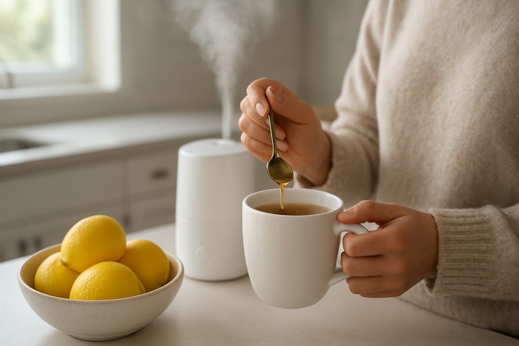 Coughing and Sore Throat: Home Care & Red Flags